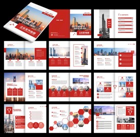 企业画册 红色画册