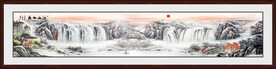 国画山水长卷