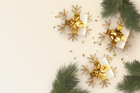 圣诞饰品海报底图