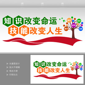 职业教育形象墙