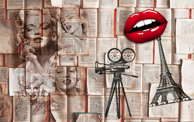 欧式复古工装壁画