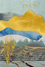 晶瓷画抽象画山水风景画