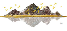 晶瓷画抽象画山水风景画