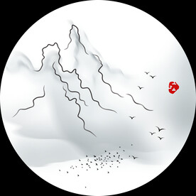 高清分层彩釉玻璃打印图