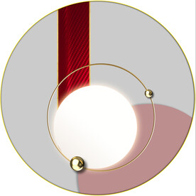 晶瓷画抽象画圆形光影画