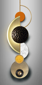 晶瓷画抽象画圆形光影画