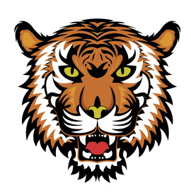 矢量国潮老虎头