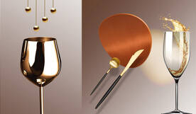 晶瓷画抽象画餐厅餐具