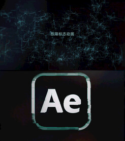 三维空间故障动画标志动画片头