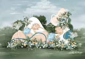 户外婚礼迎宾区