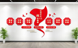 社会主义核心价值观文化墙