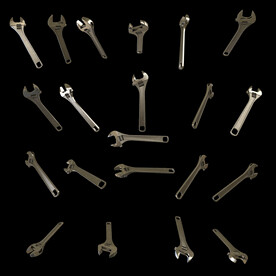 不同角度的扳手 免抠