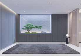 现代简约客厅沙发软装背景墙