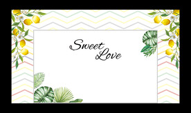 柠檬小清新婚礼背景图片