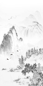 水墨山水画