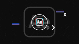 毛刺标志简单故障LOGO动画