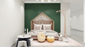 全屋定制现代儿童房设效果图图片