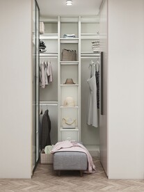 全屋定制现代衣帽间柜效果图图片