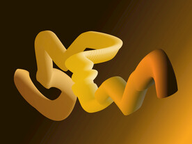 手绘立体渐变装饰画