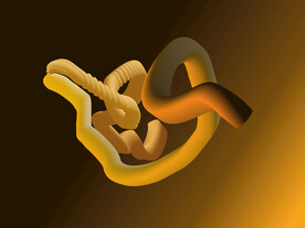 手绘立体渐变装饰画