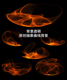 金色粒子抽象背景