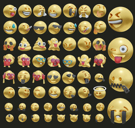 3D立体表情包emoji系列