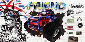 汽车改装背景墙