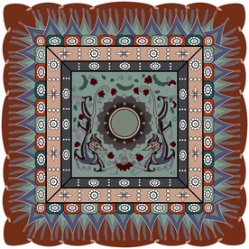 敦煌莫高窟392窟隋莲花双龙纹