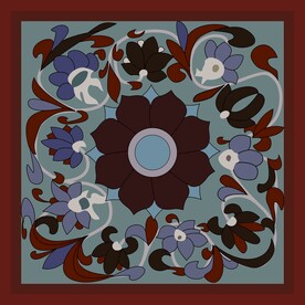 敦煌壁画394窟莲花纹藻井