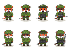 士兵老虎表情包