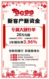 银行存款宣传海报