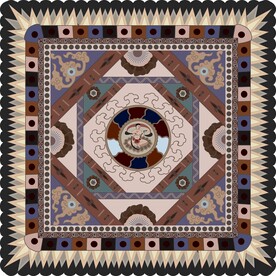 敦煌壁画380窟色轮莲花纹藻井