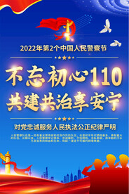 全国110宣传日活动海报