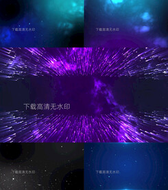 4K高清抽象渐变粒子发光视频