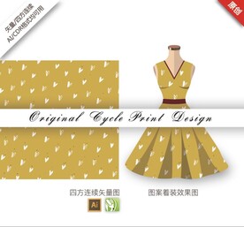 矢量抽象手绘几何蝴蝶数码图案