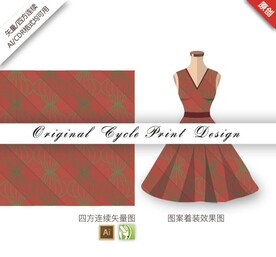 矢量抽象简约几何黑色无缝图案