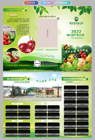 农产品三折页设计
