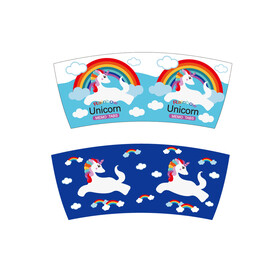 卡通独角兽陶瓷杯子花纸