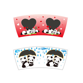 卡通熊猫动物陶瓷杯子