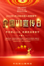 全国110宣传日海报