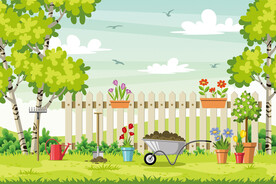 唯美卡通背景墙