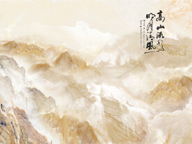晶瓷画抽象画山水风景大理石纹理