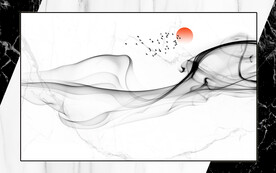 晶瓷画抽象画线条大理石纹