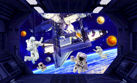 科技宇航员背景墙