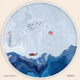 玄关山水装饰画