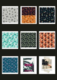 纺织品花型图案图片