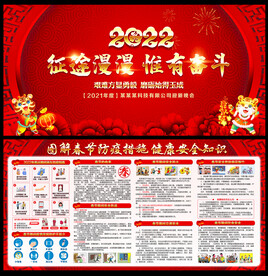 2022年虎年新春春节宣传栏