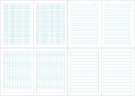 矢量作业本英语本拼音本作文