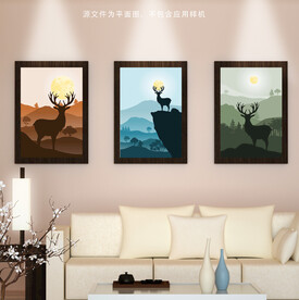 三连挂画装饰画