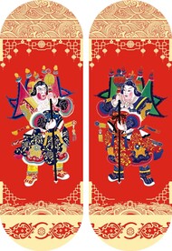 年画门神图片